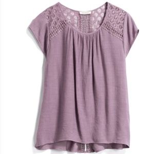 Early Lace Detail Top